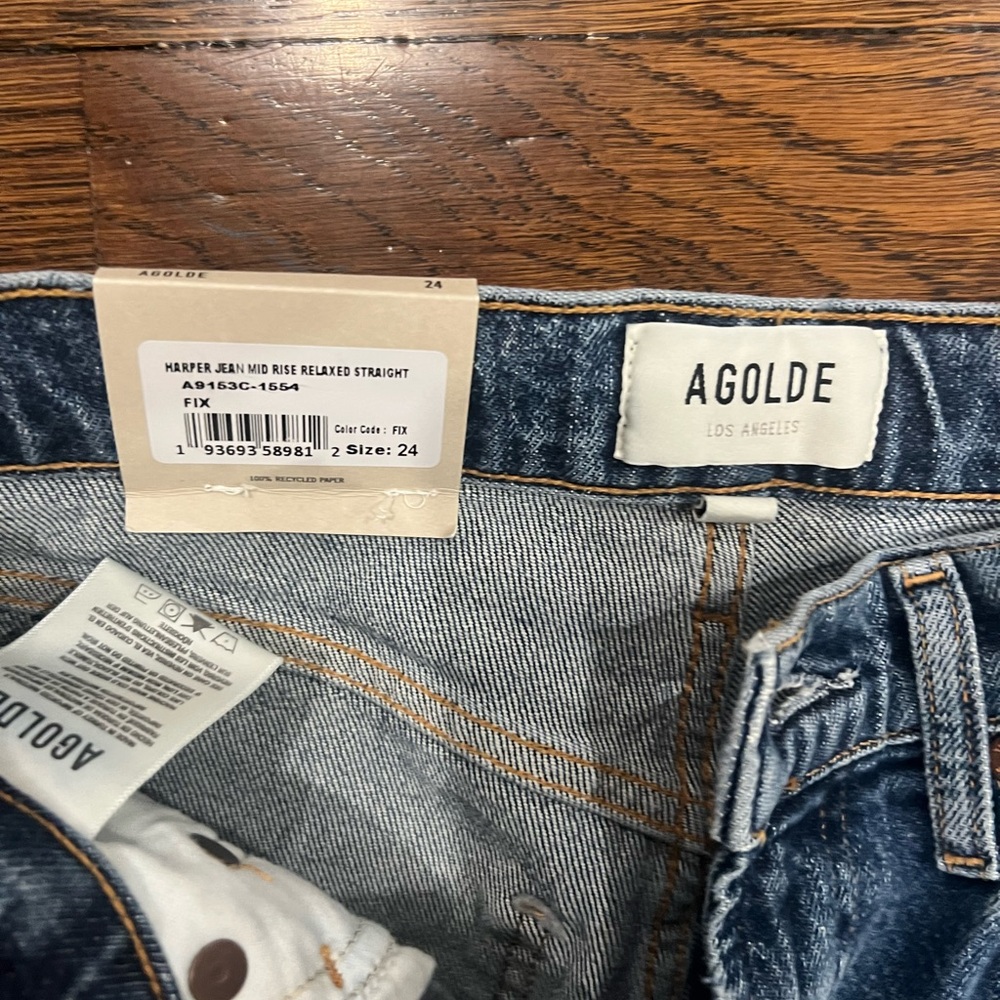 Agolde Women's Blue Jeans - Picture 5 of 7